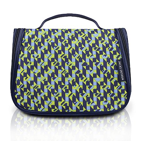 Necessaire de Viagem City Verde Zigzag Jacki Design - AHL17566