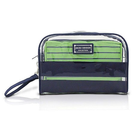 Kit de Necessaire com 2 Peças Felicità AHL15072 Jacki Design Cor:Verde