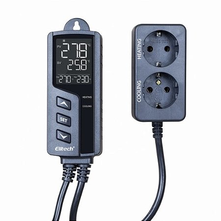 Stc1000pro controlador de temperatura para aquecimento e refrigeração automático 220v 1 sensor 2m - ELITECH