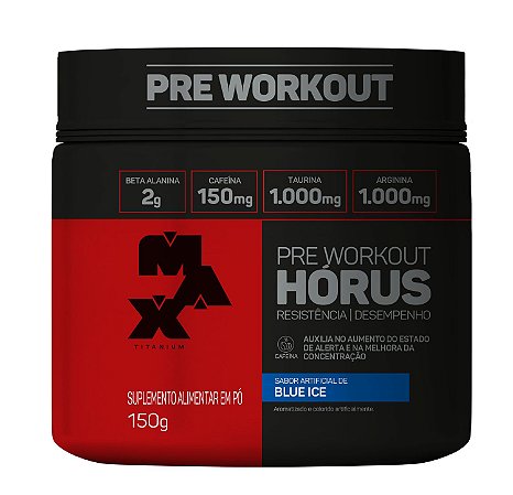 Pré treino HORUS 150gg - Max titanium