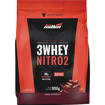 Refil 3 Whey Nitro 2 (900g) New Millen