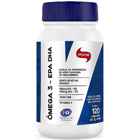 Omegafor 120 Cápsulas - Vitafor - Ômega 3 - Epa E Dha