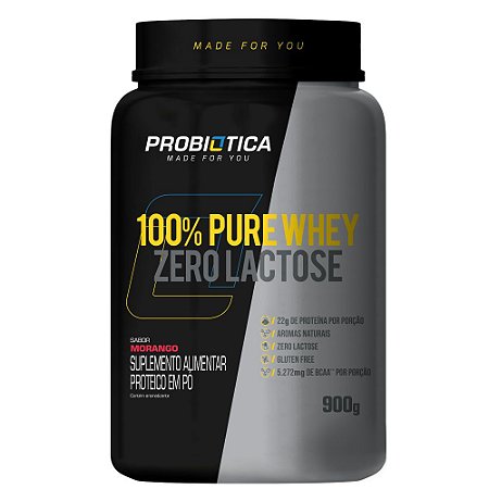 100% Pure Whey Zero Lactose 900g - Probiótica