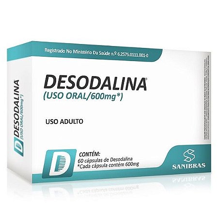 Desodalina 600mg 60 Cápsulas - Sanibras