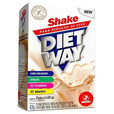 Shake p/ redução de peso Diet Way 420g - Midway