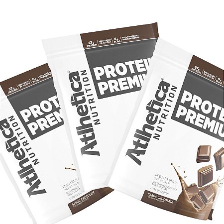 Kit c/ 3 Proteinas Premium 850g cada / Total 2.550kg - Atlhetica Nutrition