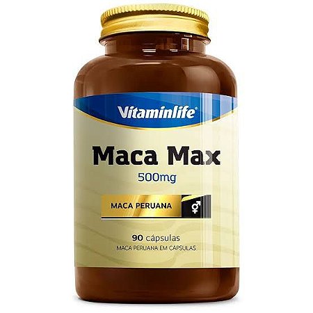 Maca Peruana Max 500mg 90 caps - Vitaminlife