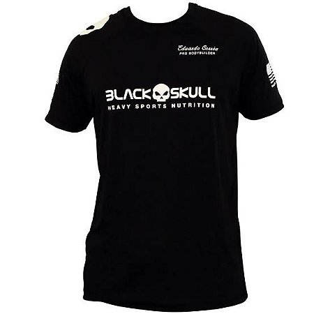 camiseta black skull dry fit