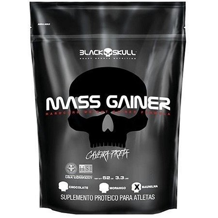 Mass Gainer 3kg - Black Skull - Caveira Preta