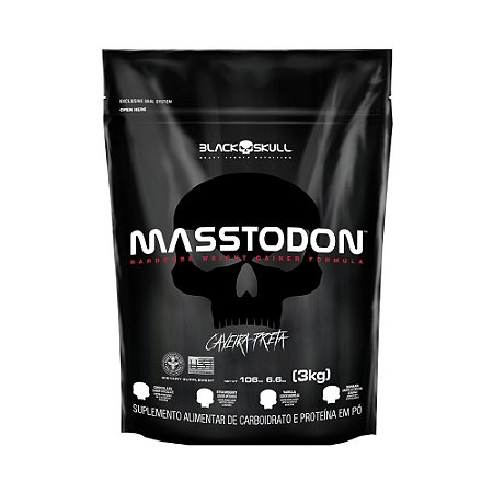 Hipercalórico Massa Masstaodon 3kg - Black skull