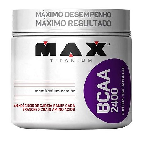 BCAA 2400mg 450 cápsulas - Max Titanium