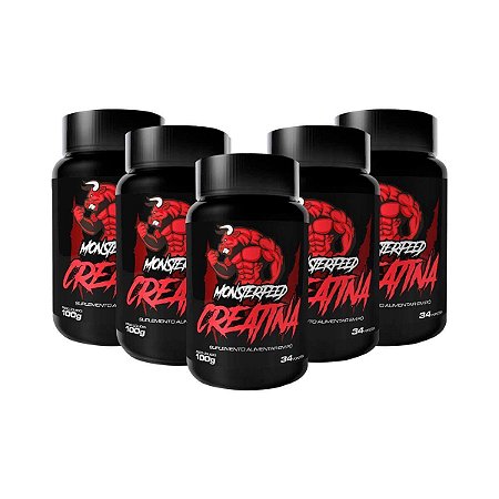 Combo 5x Creatina 100g cada - Monsterfeed