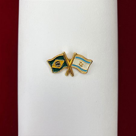 Pin Bandeira do Brasil e Israel