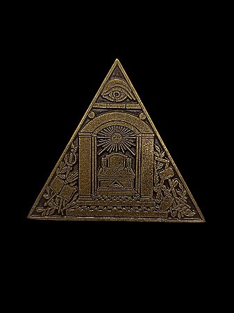 ADESIVO DE METAL TRIÂNGULO MAÇONARIA