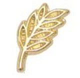Pin Ramo de Acácia Dourado