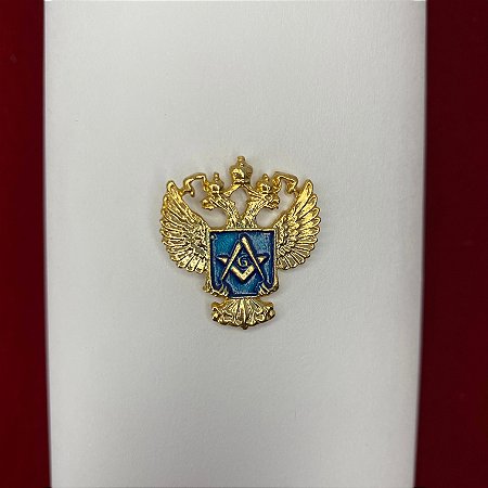 Pin  ÁGUIA BICÉFALA Grau 33 azul