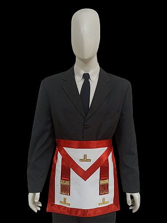 AVENTAL DE VENERAVEL MESTRE, 1° E 2° VIGILANTE - REAA GOP