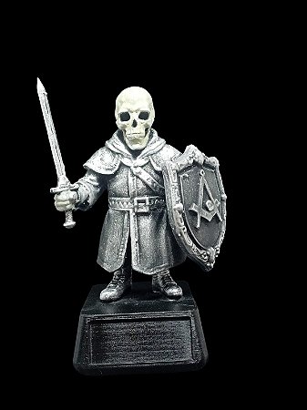 Estatua de caveira medieval