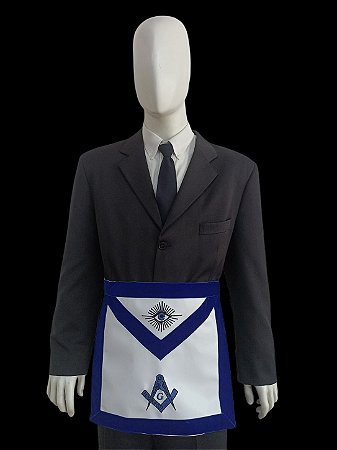 Avental Past Master em Veludo Bordado