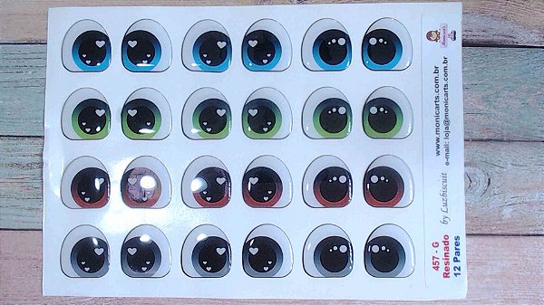 Olhos Resinados 457 - G - Monicarts