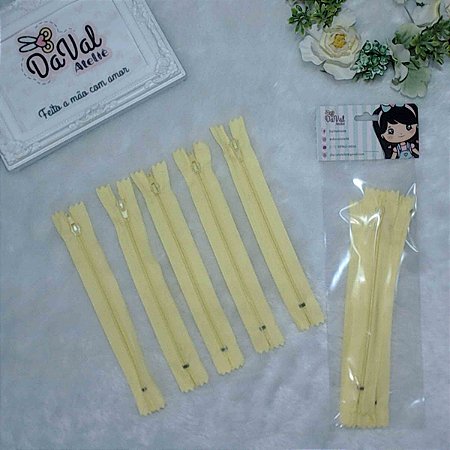 Zíper Amarelo  15cm