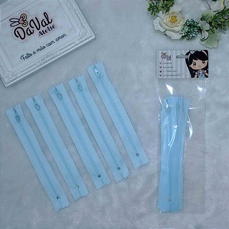 Zíper Azul Bebê 15cm