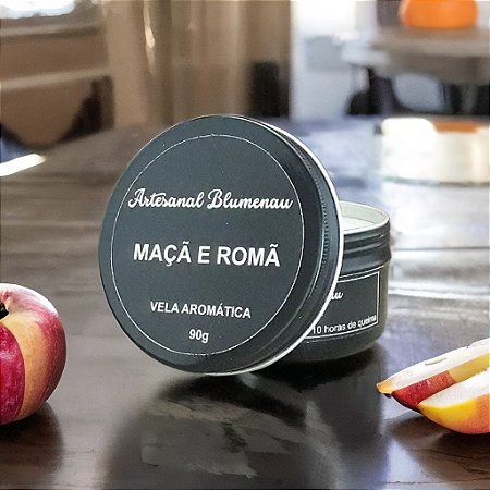 VELA AROMÁTICA MAÇÃ E ROMÃ