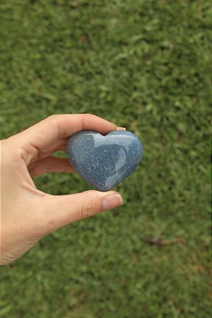 Coração Quartzo Azul
