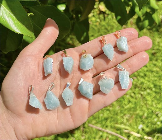 Pingente Água Marinha - Mini