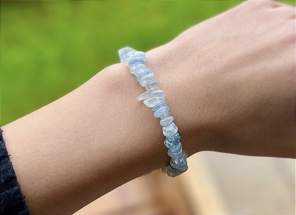 Pulseira Água Marinha - Cascalho