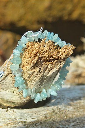 Pulseira Água Marinha - Cascalho
