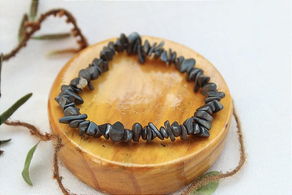 Pulseira Hematita - Cascalho