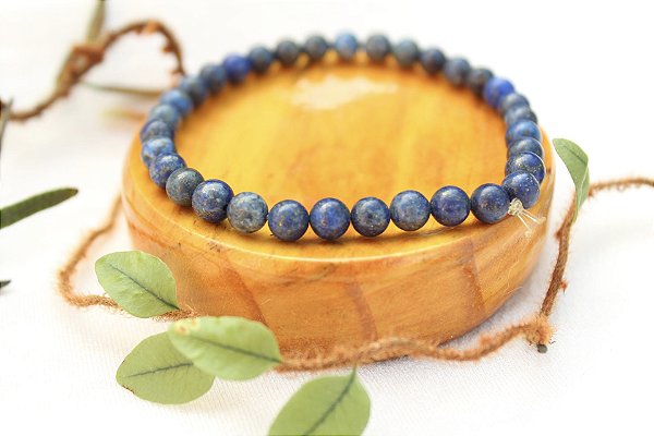 Pulseira Lápis Lazuli 6mm