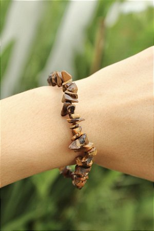 Pulseira Olho de Tigre (cascalho)