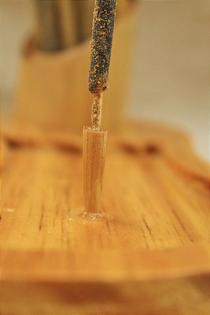 Porta incenso bambu + madeira