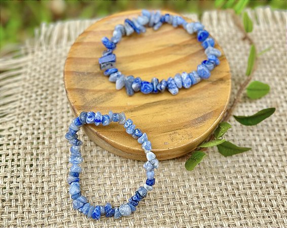 Pulseira Quartzo Azul - Cascalho