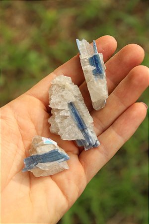 Cianita Azul + Quartzo Cristal