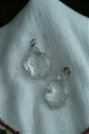 Pingente Tartaruga Quartzo Cristal