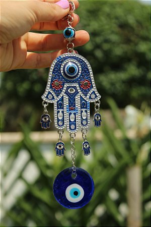 Amuleto Olho grego Mão de Fátima P