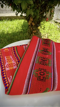 Pano Peruano Vermelho