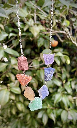 Colar 7 Chakras - Prata