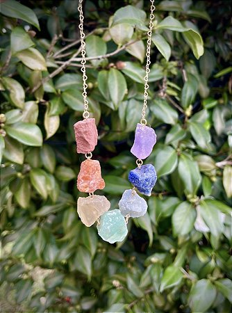 Colar 7 Chakras - Dourado