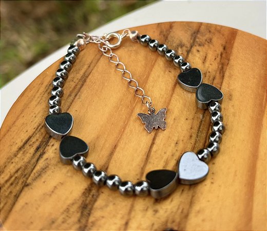 Pulseira Hematita - Prata