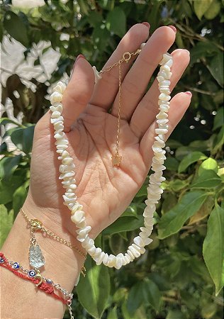 Colar Madrepérola - Dourado