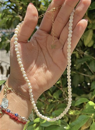 Colar Madrepérola - Dourado