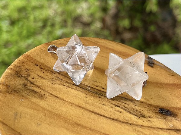 Pingente Merkabah Quartzo Cristal