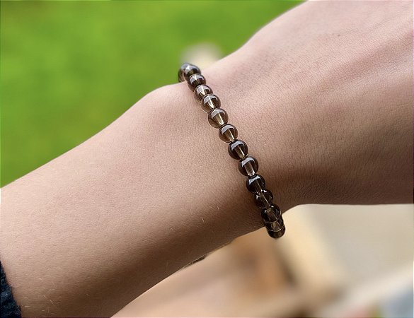 Pulseira Quartzo Fumê - 6mm