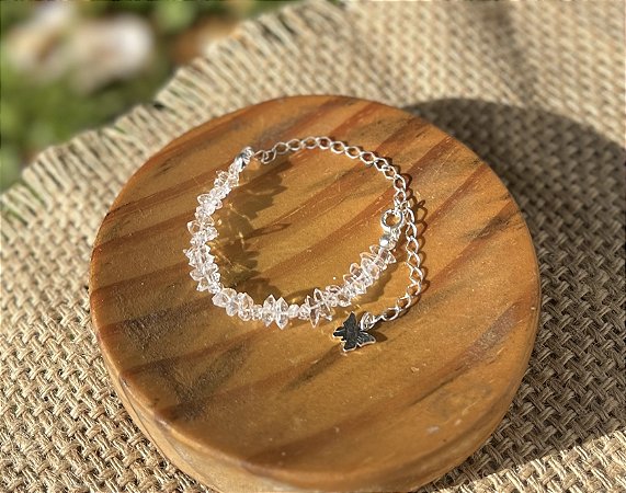 Pulseira Diamante Herkimer - Prata