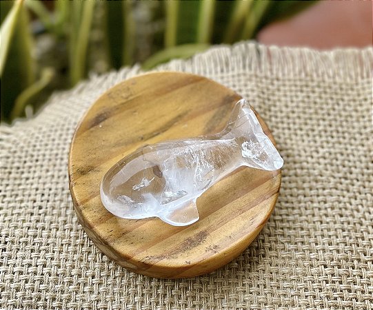 Baleia Quartzo Cristal - Média