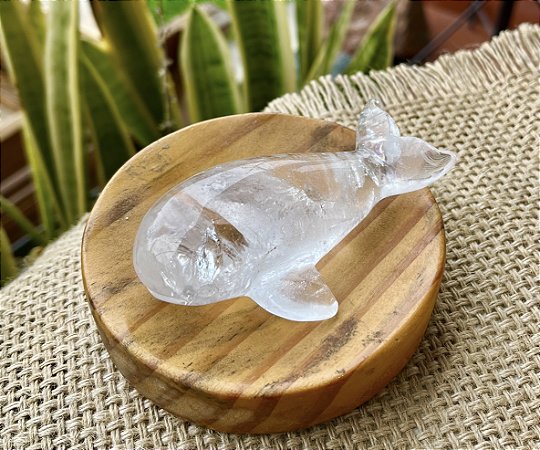 Baleia Quartzo Cristal - Grande